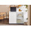 SoBuy White Mobile Storage Cabinet on Wheels 12