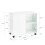 SoBuy White Mobile Storage Cabinet on Wheels 3