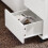 SoBuy White Mobile Storage Cabinet on Wheels 5