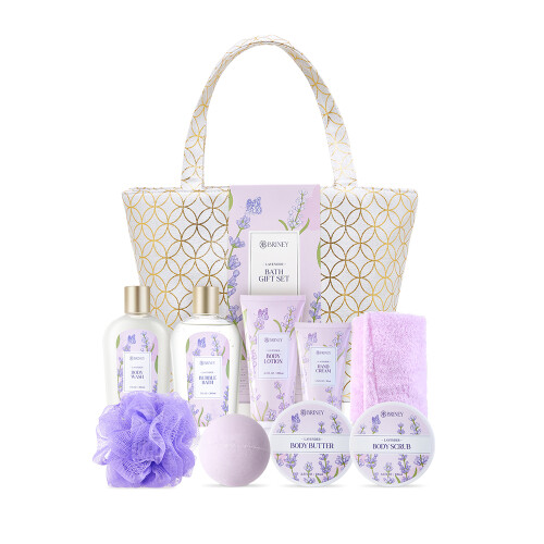 Living And Home (Lavender) 10pcs Scented Spa Bath Gift Set