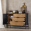 SoBuy Buffet Bas 1 Porte 3 Tiroirs HFSB02-SCH 4