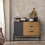 SoBuy Buffet Bas 1 Porte 3 Tiroirs HFSB02-SCH 2