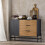 SoBuy Buffet Bas 1 Porte 3 Tiroirs HFSB02-SCH 11