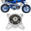 12mm Front Wheel Hub with Bearing Rubber Pad Heavy 12