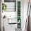 SoBuy Ψηλό Ντουλάπι Μπάνιου 5 Ράφια Πράσινο 20x180x20cm 10