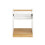 SoBuy White Bedside Table with Drawer & Storage 15