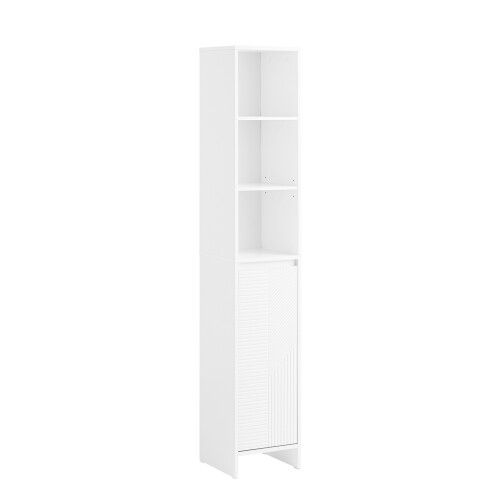 SoBuy Ντουλάπι Μπάνιου BZR158-W Λευκό 30x30x170εκ