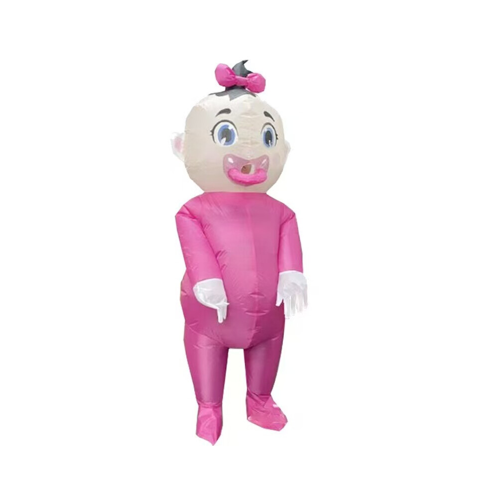 Mdsrjone (1, Adults 150-190Cm) New Blue Boysand Pink Girls Baby Inflatable Costume Adult Cosplay Mascot Costume Opening Celebration Performance Suits Kids Gif Blue,Pink