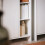 SoBuy Mobile Lavanderia Bagno con 3 Ripiani Bianco 5