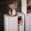 SoBuy Mobile Lavanderia Bagno con 3 Ripiani Bianco 6