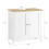 SoBuy Ντουλάπι Υπονιπτήρα 60x35x59cm Λευκό 3