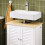 SoBuy Ντουλάπι Υπονιπτήρα 60x35x59cm Λευκό 4