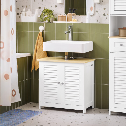 SoBuy Ντουλάπι Υπονιπτήρα 60x35x59cm Λευκό 1