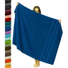 Extra Large Super Jumbo Bath Sheet 100x200cm Egyptian Cotton Soft XXL Bath Sheet (Blue)