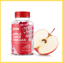 Apple Cider Vinegar 60 Vegan Gummies with Vitamin B12 Folic Acid Halal