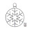 49cm Battery Powered Light up Silver Christmas Snowflake Ball with Twinkling LEDs 7