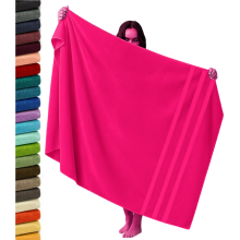 Extra Large Super Jumbo Bath Sheet 100x200cm Egyptian Cotton Soft XXL Bath Sheet (Pink)