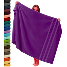 Extra Large Super Jumbo Bath Sheet 100x200cm Egyptian Cotton Soft XXL Bath Sheet (Purple)