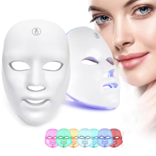 LED 7 Colors Facial Mask Photodynamic Therapy Skin Mouisture Rejuvenation Anti Acne Wrinkle Removal Shrink Pores Salon Home Use Christmas Gifts