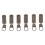 6Pcs Zipper Pull Tab Rustproof Detachable Colred 9