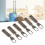 6Pcs Zipper Pull Tab Rustproof Detachable Colred 12
