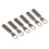 6Pcs Zipper Pull Tab Rustproof Detachable Colred 2