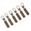 6Pcs Zipper Pull Tab Rustproof Detachable Colred 4