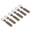 6Pcs Zipper Pull Tab Rustproof Detachable Colred 5