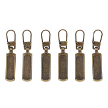 6Pcs Zipper Pull Tab Rustproof Detachable Colred