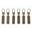6Pcs Zipper Pull Tab Rustproof Detachable Colred 1