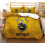 (Single(135*200cm)) Harry Potter Print Hufflepuff  3 Piece Pillowcase Comforter Set 1