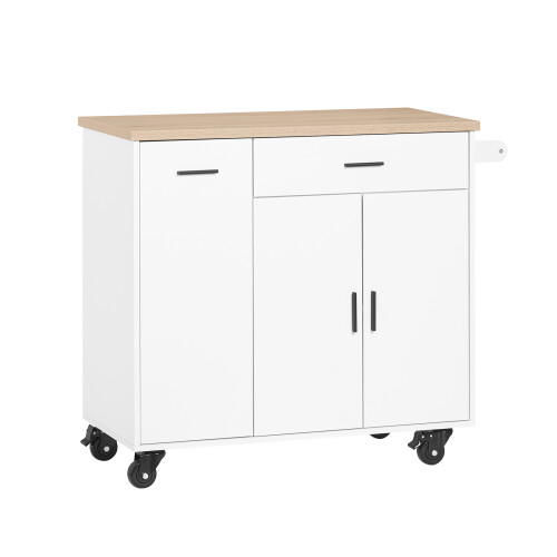 SoBuy Mobile Sideboard with Wheels 105x46x92cm