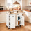 SoBuy Mobile Sideboard with Wheels 105x46x92cm 12