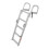 5 Step Boat Folding Ladder Aluminum 200KG Load 10