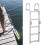 5 Step Boat Folding Ladder Aluminum 200KG Load 12
