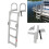 5 Step Boat Folding Ladder Aluminum 200KG Load 11