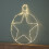 48cm Light up Hanging Christmas Star Bauble with 236 Warm White LEDs 7