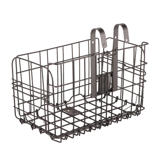 Folding Rear Bike Basket Bold Wire Mesh Detachable 2