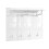 SoBuy Wall Coat Rack with Shelf & Hooks – White 1