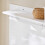 SoBuy Wall Coat Rack with Shelf & Hooks – White 9