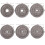 (6ft) GYM MASTER Standard Bar and Cast Iron Weight Plates Set 2