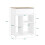 SoBuy Mobile File Cabinet Wheels White 8
