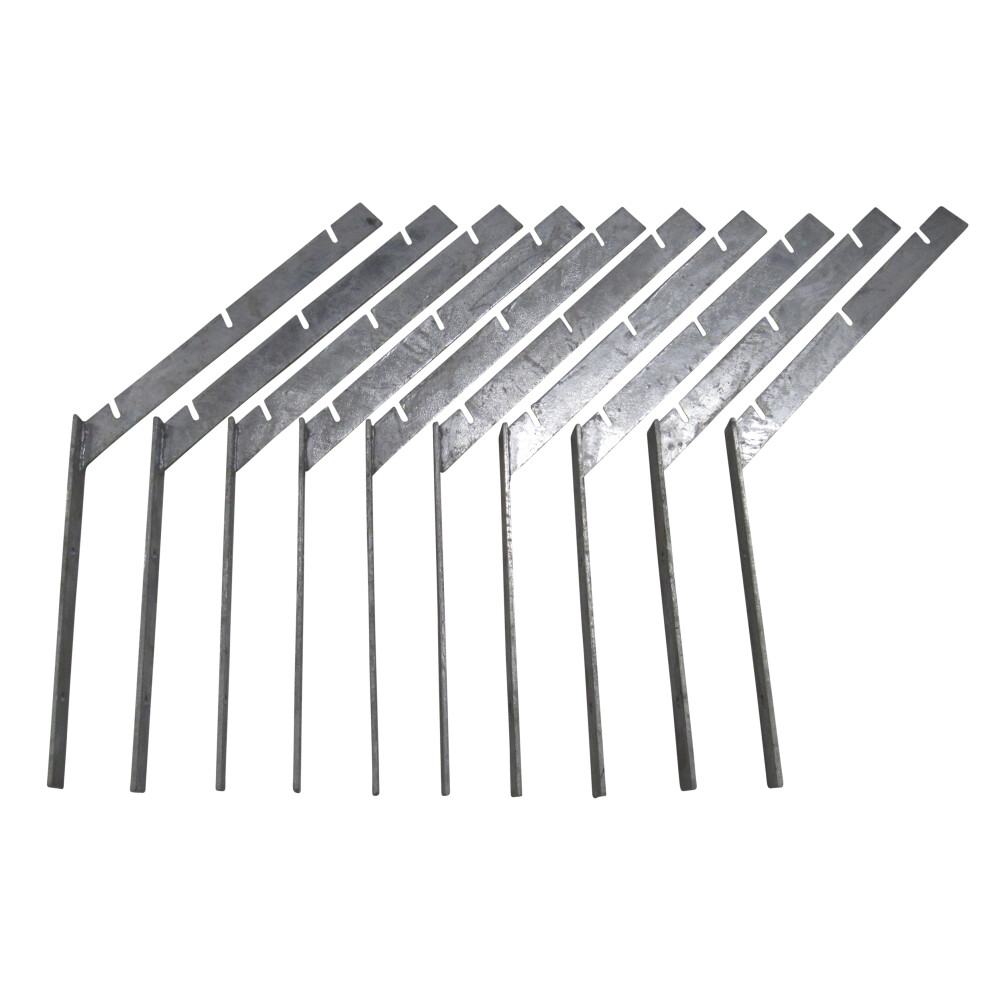 (Pack Of 10) Galvanised Razor Barbed Wire Brackets 600988563865
