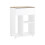 SoBuy Mobile File Cabinet Wheels White 13
