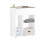 SoBuy Mobile File Cabinet Wheels White 12