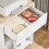 SoBuy Mobile File Cabinet Wheels White 9