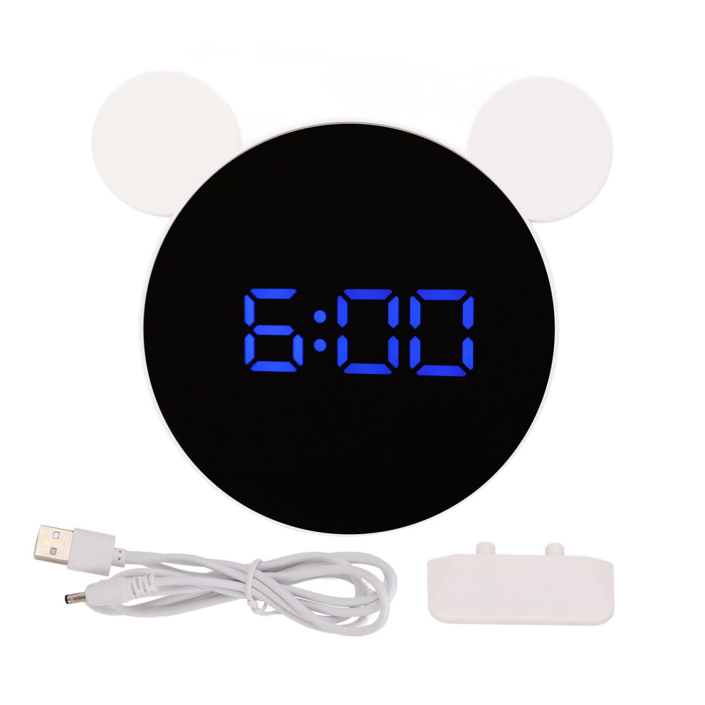 Mirrored Digital Alarm Clock Cute Mice Ear Shape-image-OPC-PJ7ZZZW-NEW
