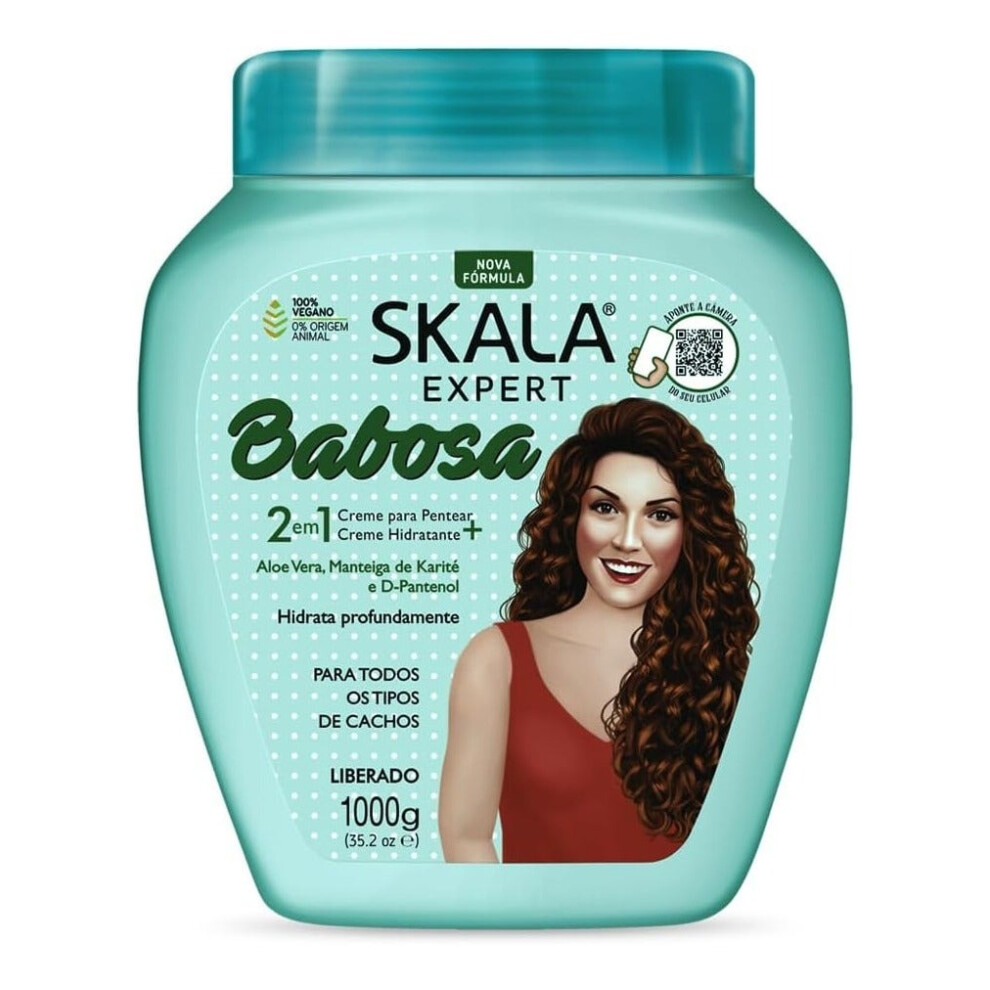 Cream Skala Expert Babosa 2 In 1 Aloe Vera Shea Butter Hair Treatment - 1000G