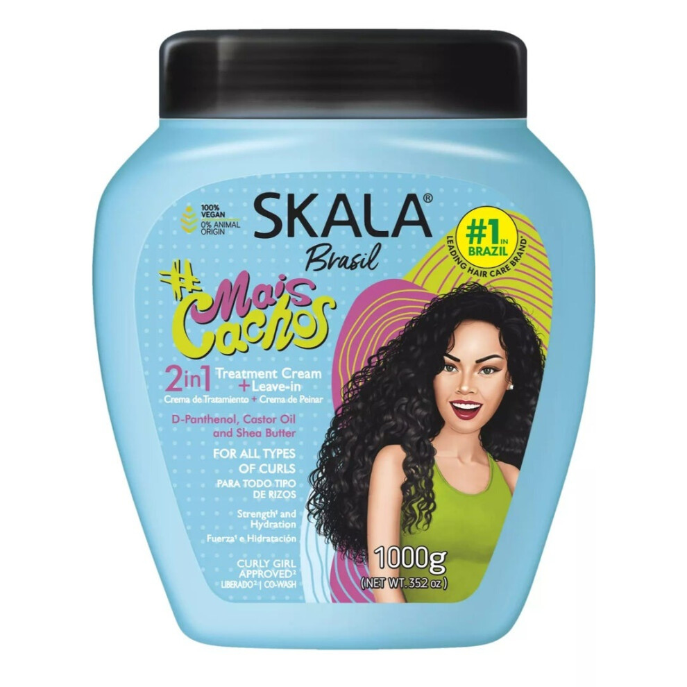 SKALA 2 in 1 Hair Treatment Conditioner Curly Hair Mais Cachos Expert  - 1000g
