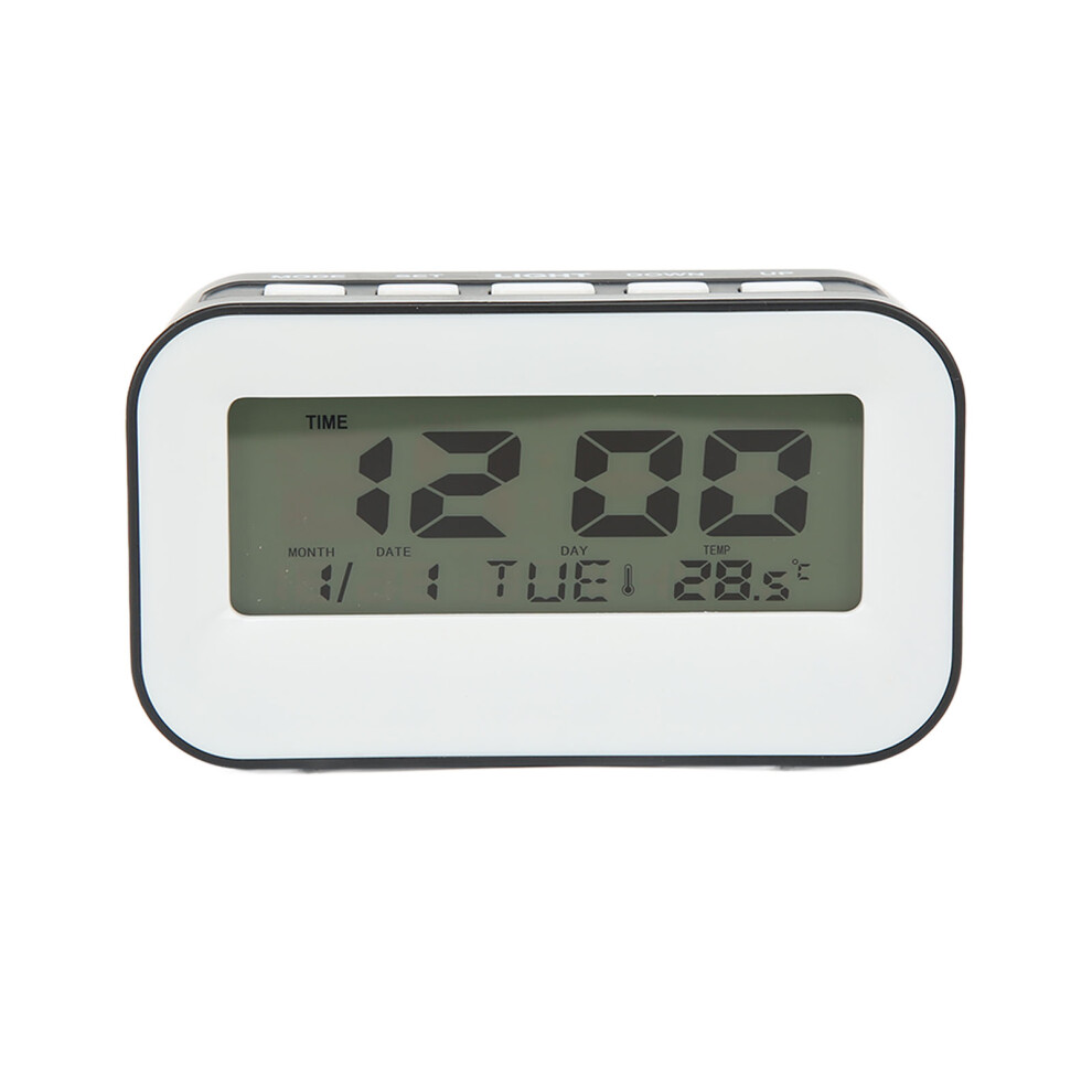 Lcd Kids Alarm Clock Backlight Birthday Reminder Black